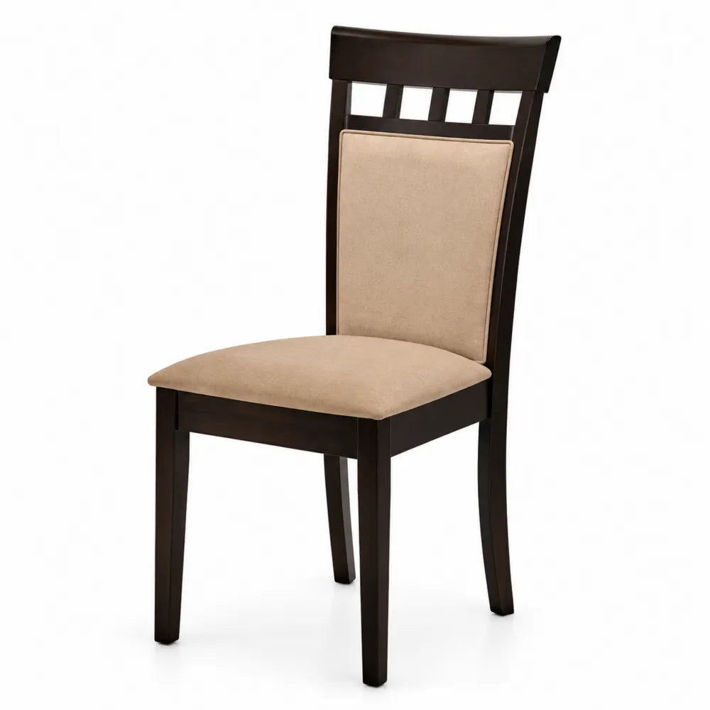 Sedia in Legno e Tessuto Beige