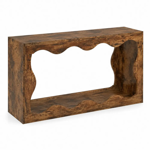 Consolle in Legno Massello di Sheesham Marrone 120x30x75 cm